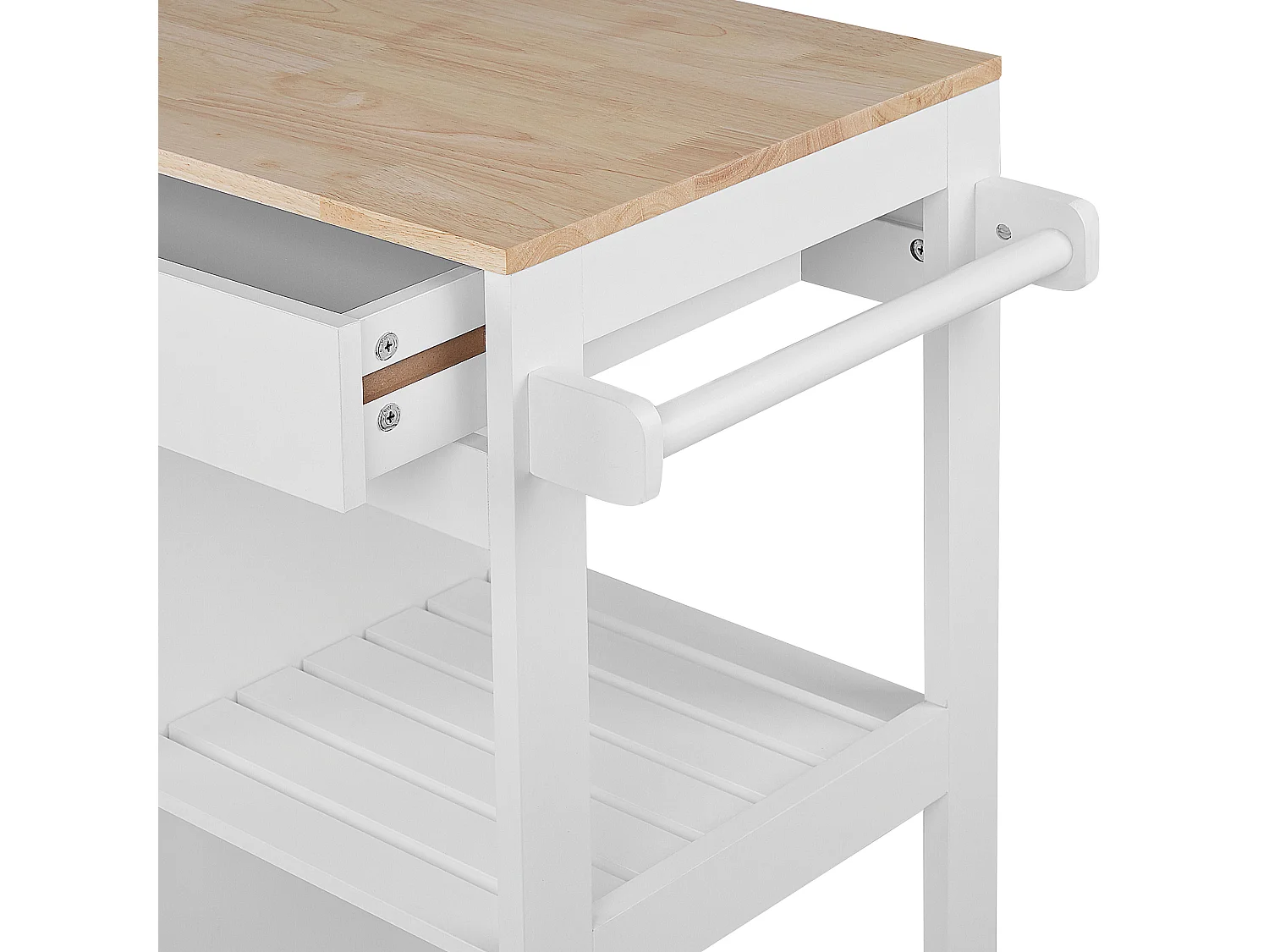 Carrito de cocina TRAPANI Blanco