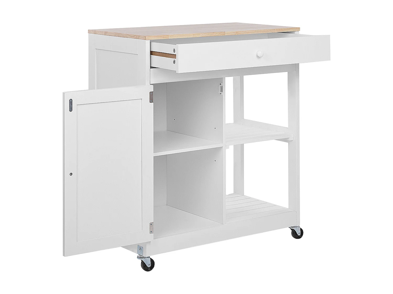 Chariot de cuisine TRAPANI Blanc