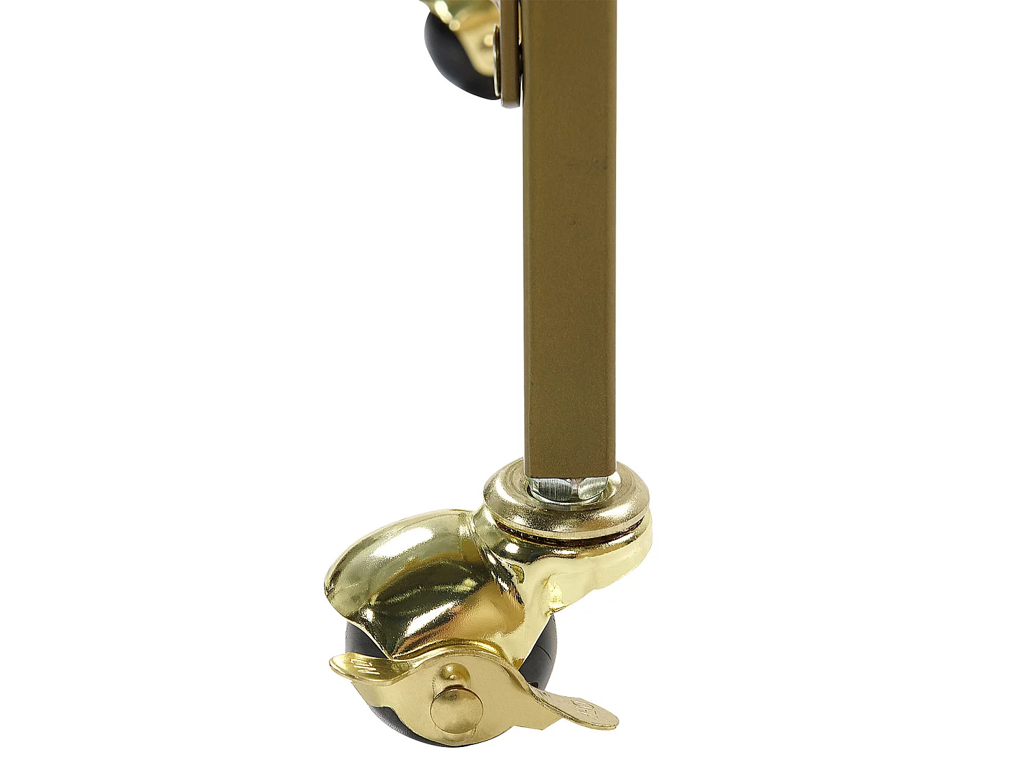 Wunderschöner, mobiler Servierwagen in goldener Farbe Veneta