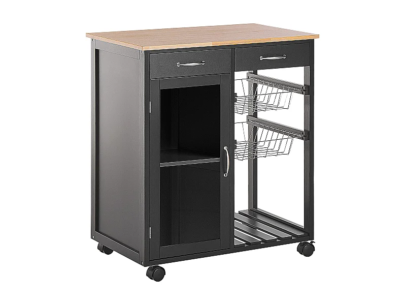 Wózek kuchenny BOVES Czarny