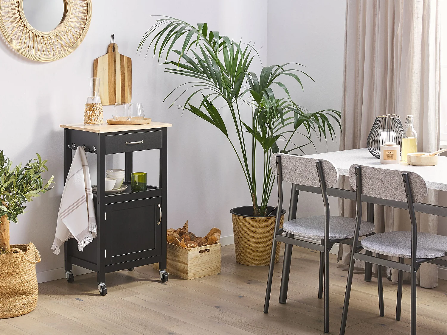 Carrinho de cozinha SIENA Preto