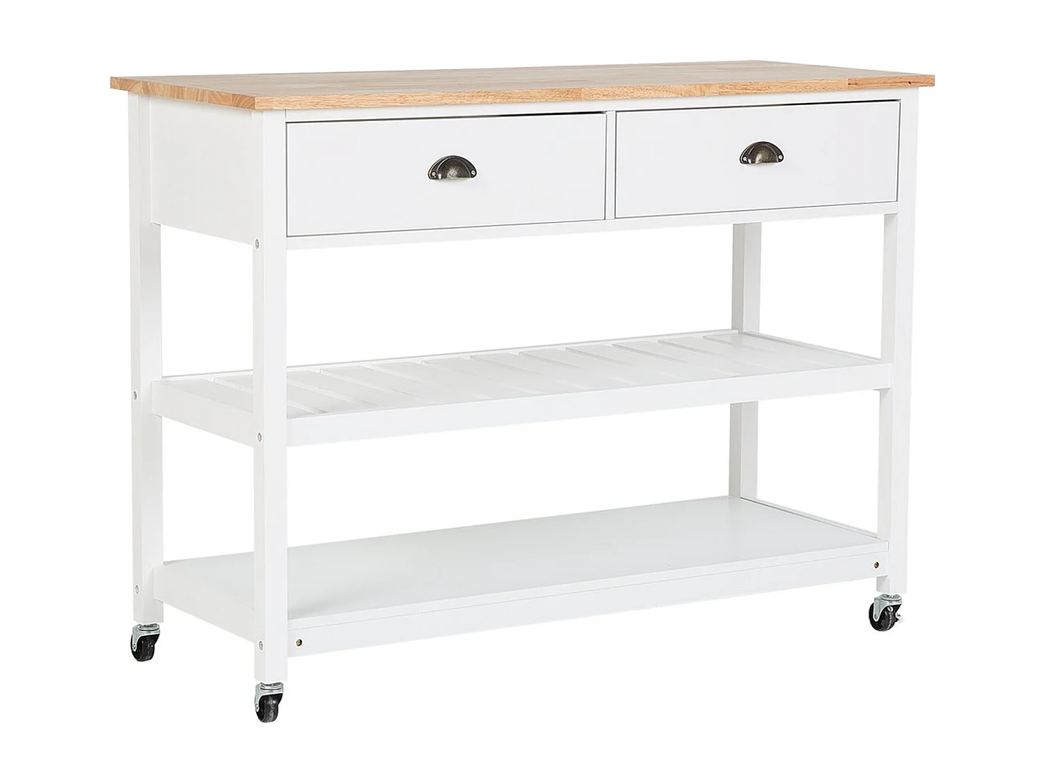 Wózek kuchenny NAVARINO Drewno Biały