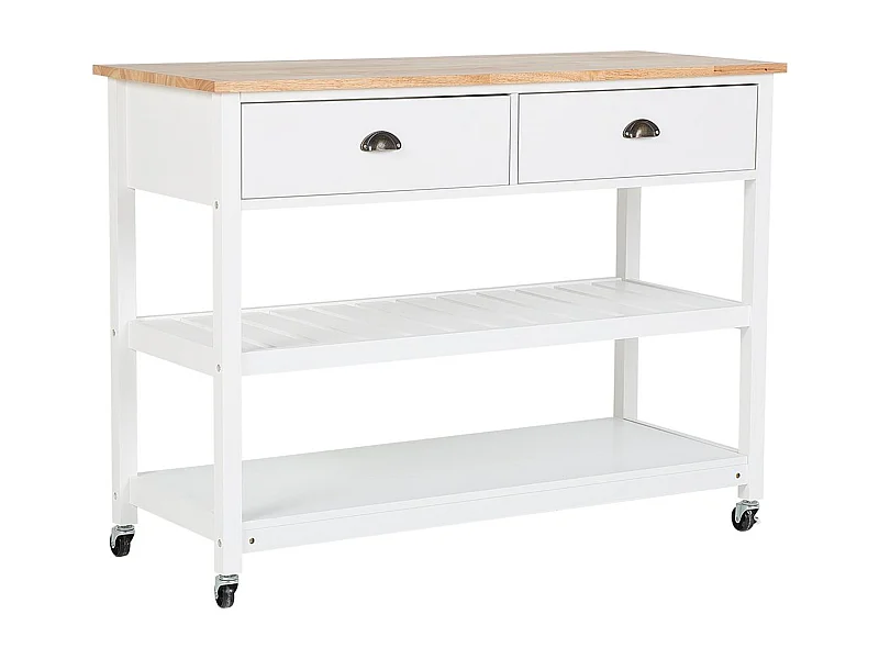 Keukentrolley NAVARINO Hout Wit