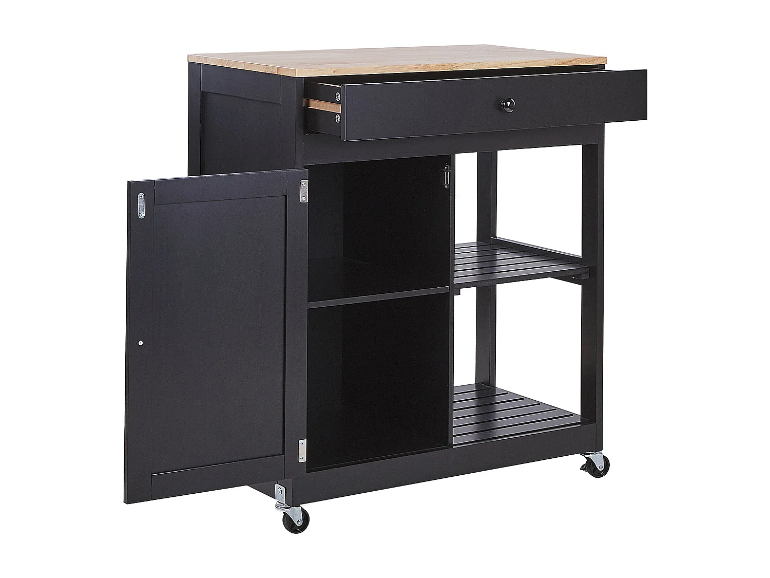 Carrinho de cozinha TRAPANI Preto