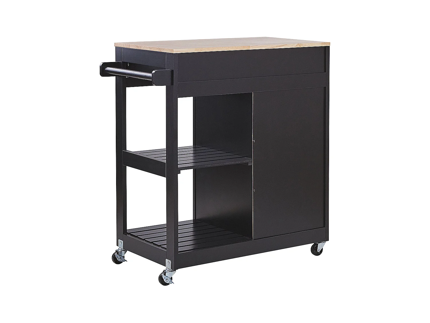 Keukentrolley TRAPANI Zwart