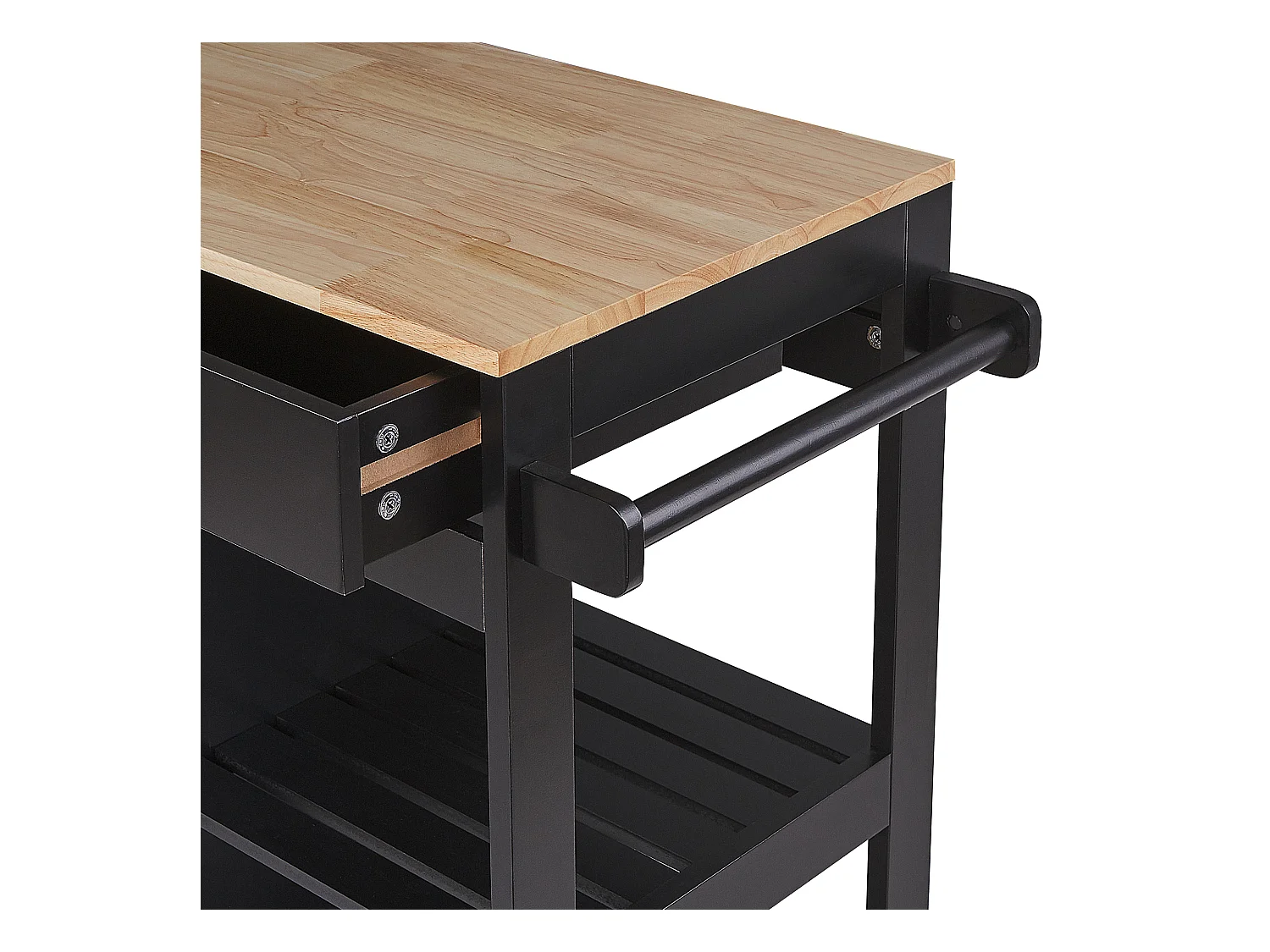 Keukentrolley TRAPANI Zwart