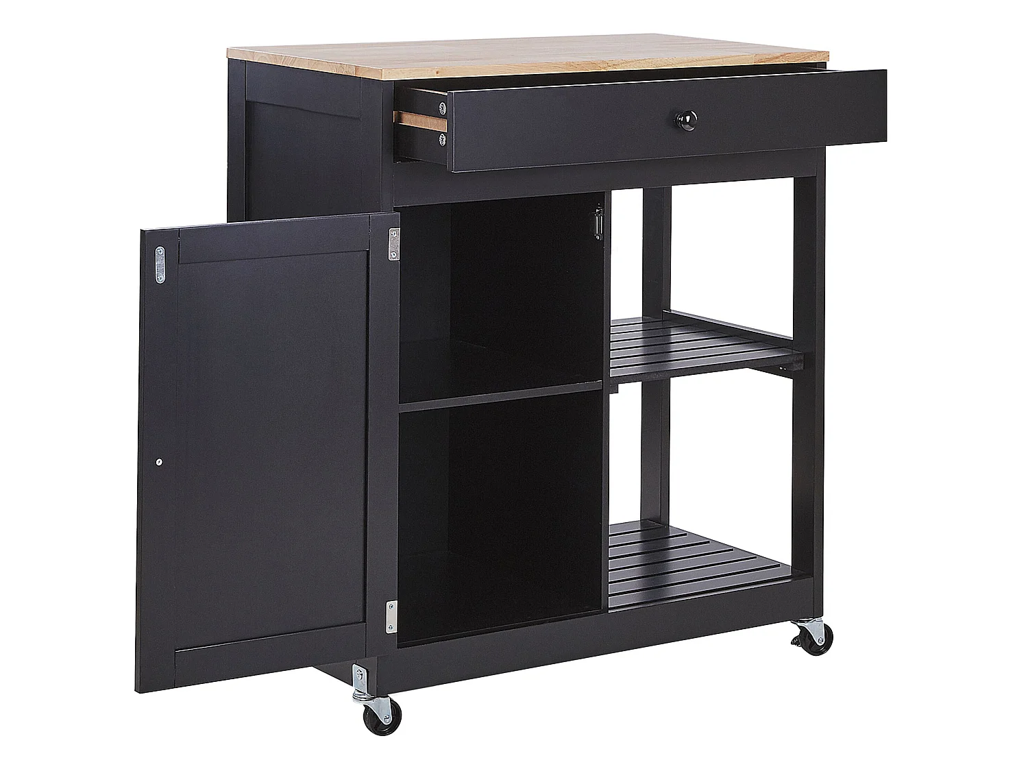 Servierwagen TRAPANI Schwarz
