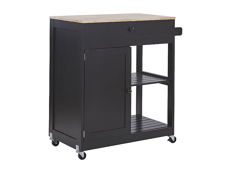 Keukentrolley TRAPANI Zwart