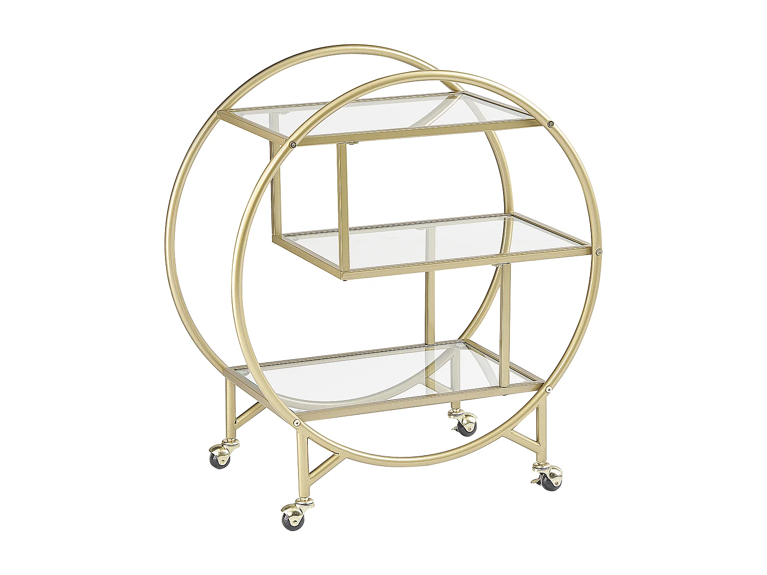 Carrinho de cozinha COLTON Metal Dourado