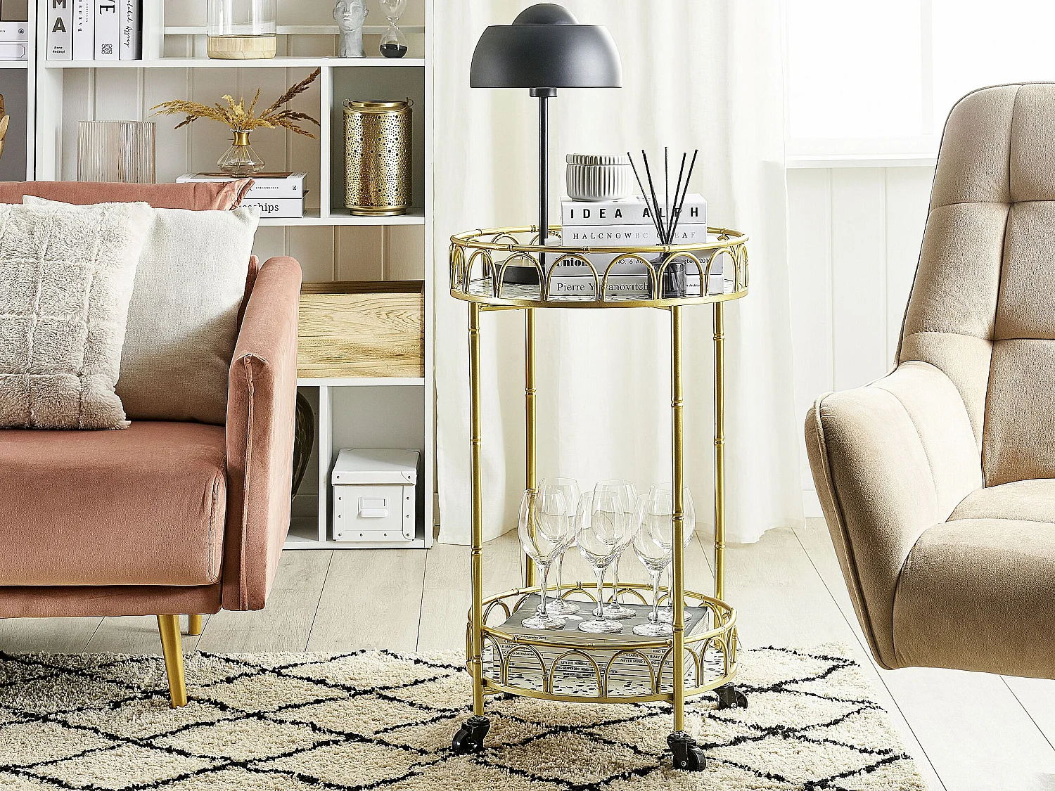 Keukentrolley SHAFTER Metaal Terrazzo