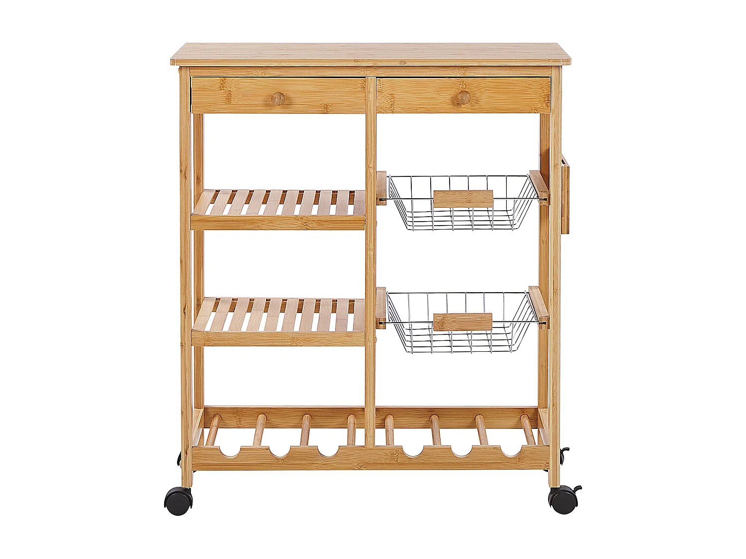 Carrito de cocina MORINO Madera de bambú Marrón claro