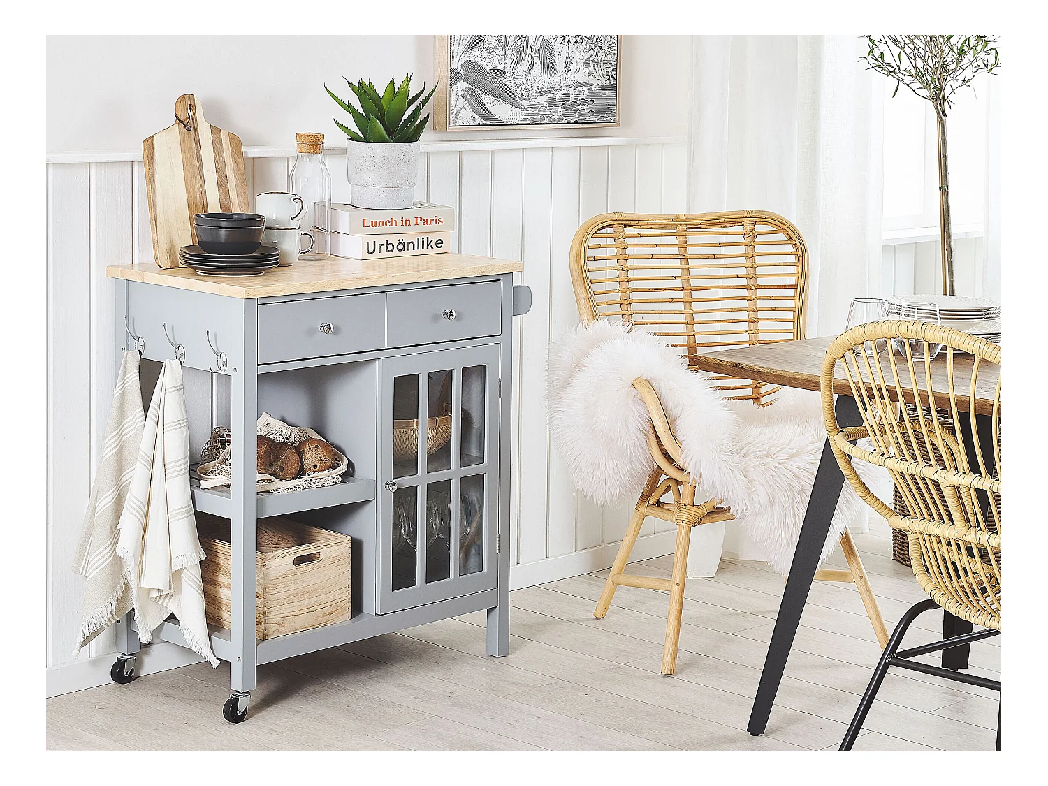 Chariot de cuisine GENOA Gris