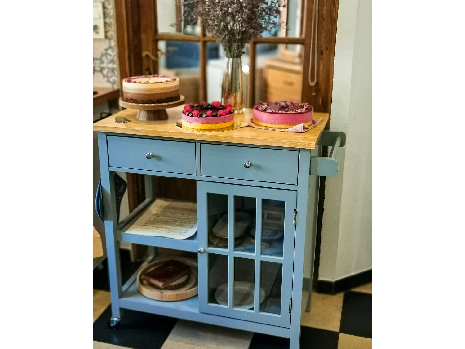 Carrello portavivande GENOA Grigio