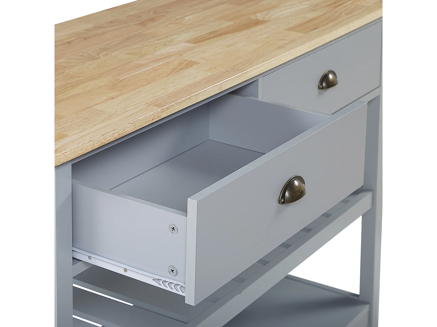 Keukentrolley NAVARINO Hout Grijs