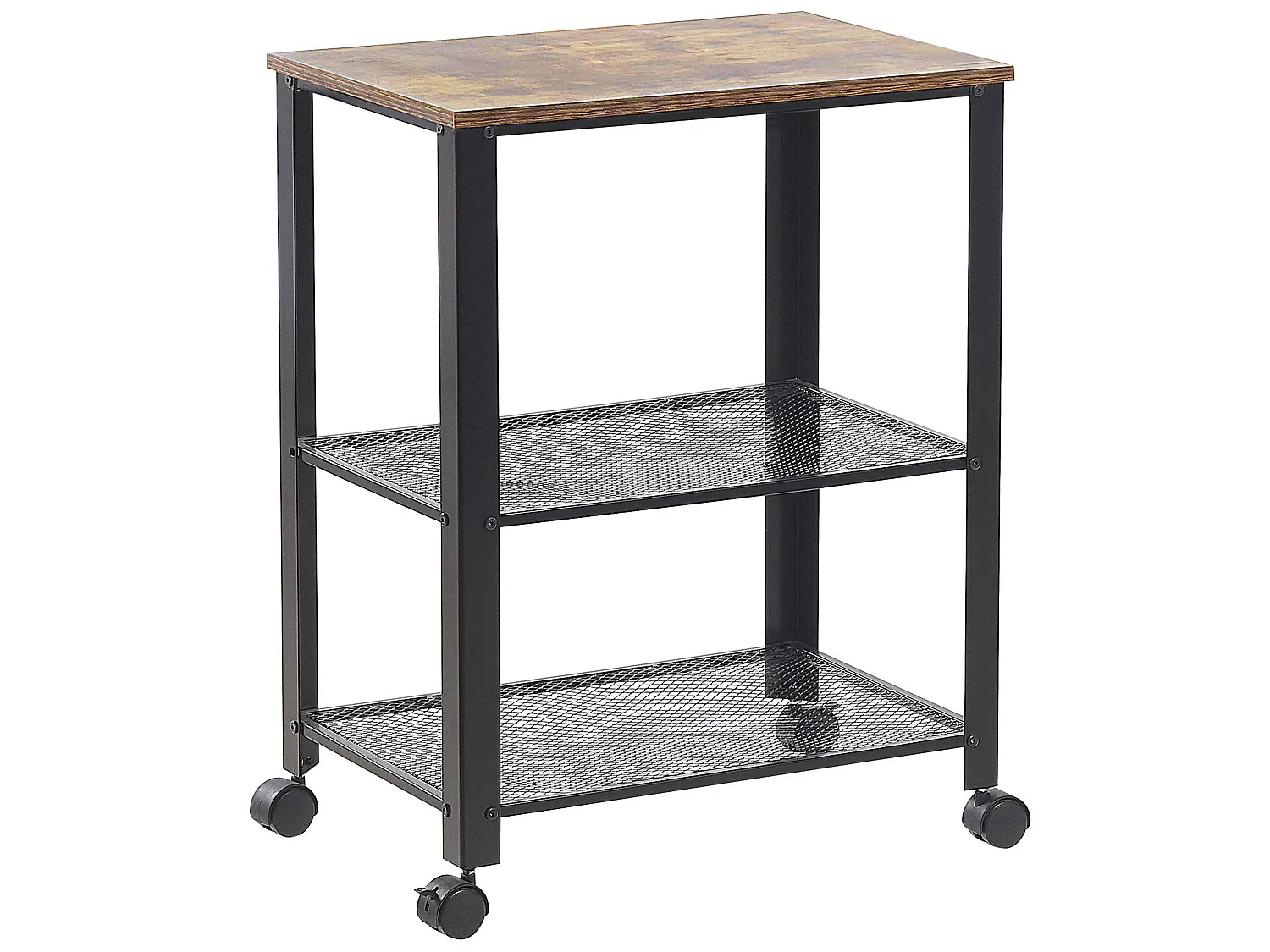 Carrello portavivande BOLZANO Marrone/ Nero