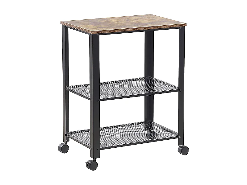 Keukentrolley BOLZANO Bruin/zwart