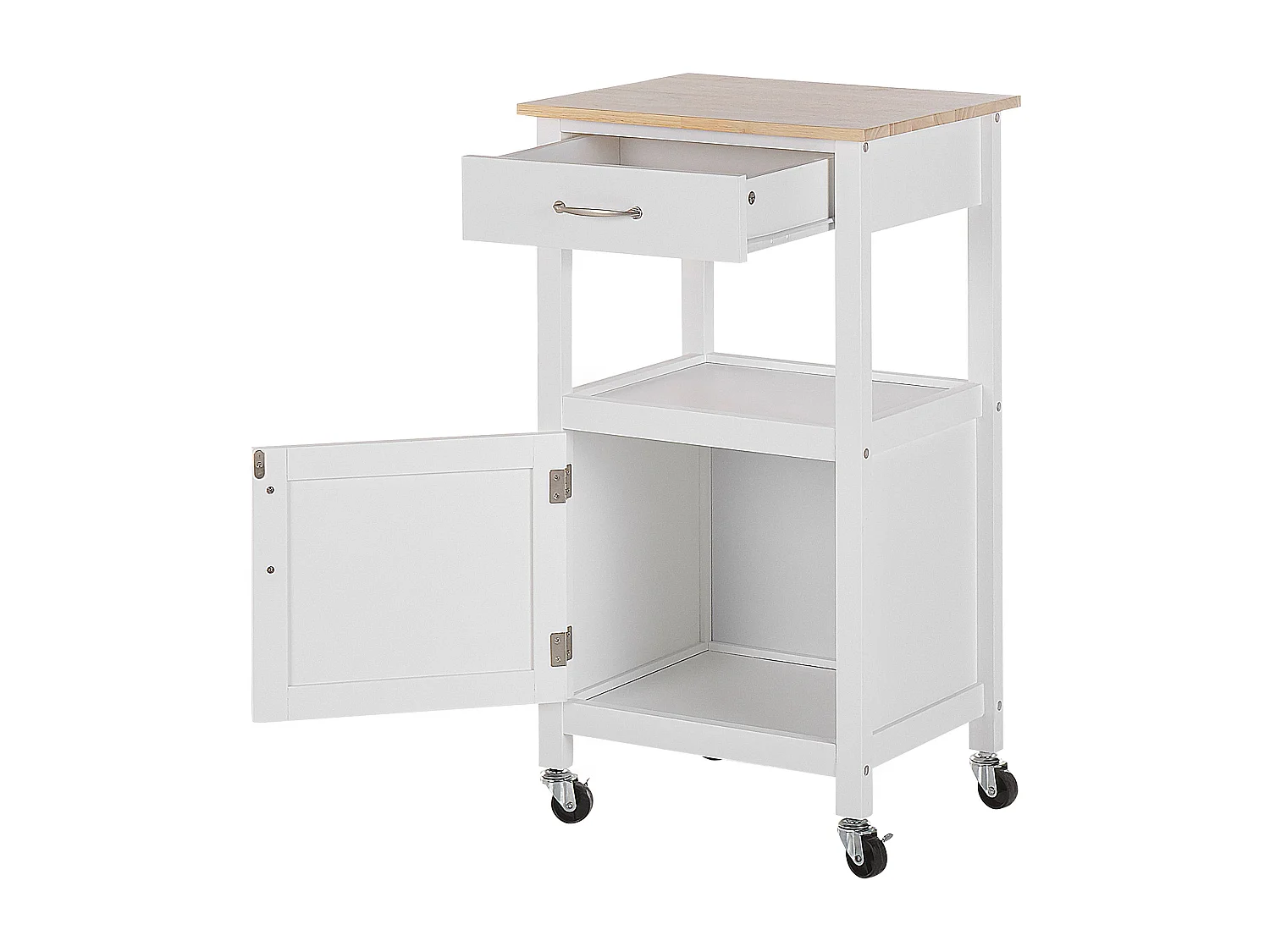 Allzweck Servierwagen Landhausstil weiß Fach / Schrank / Schublade Siena