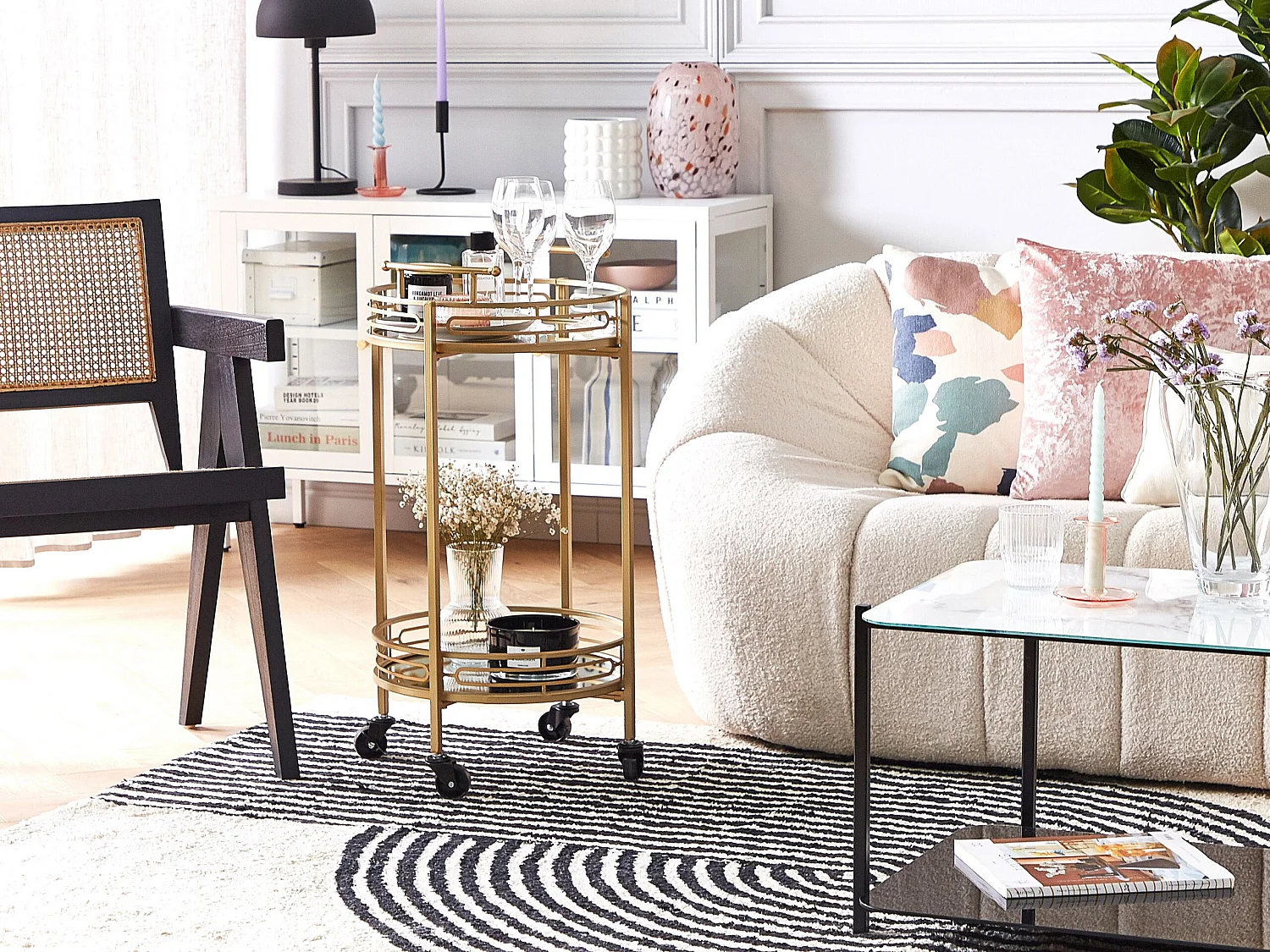 Chariot de cuisine FARLEY Métal Doré