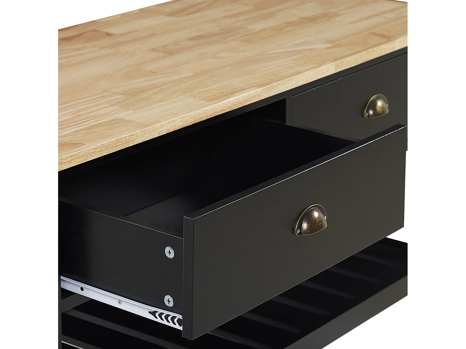 Chariot de cuisine NAVARINO Bois Noir