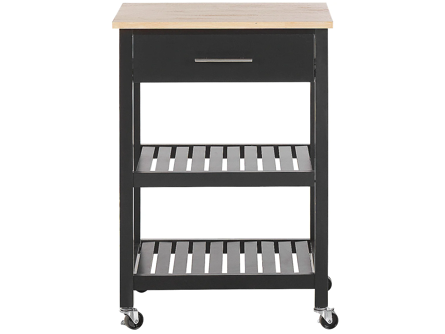 Kitchen Trolley HIUMA Wood Black