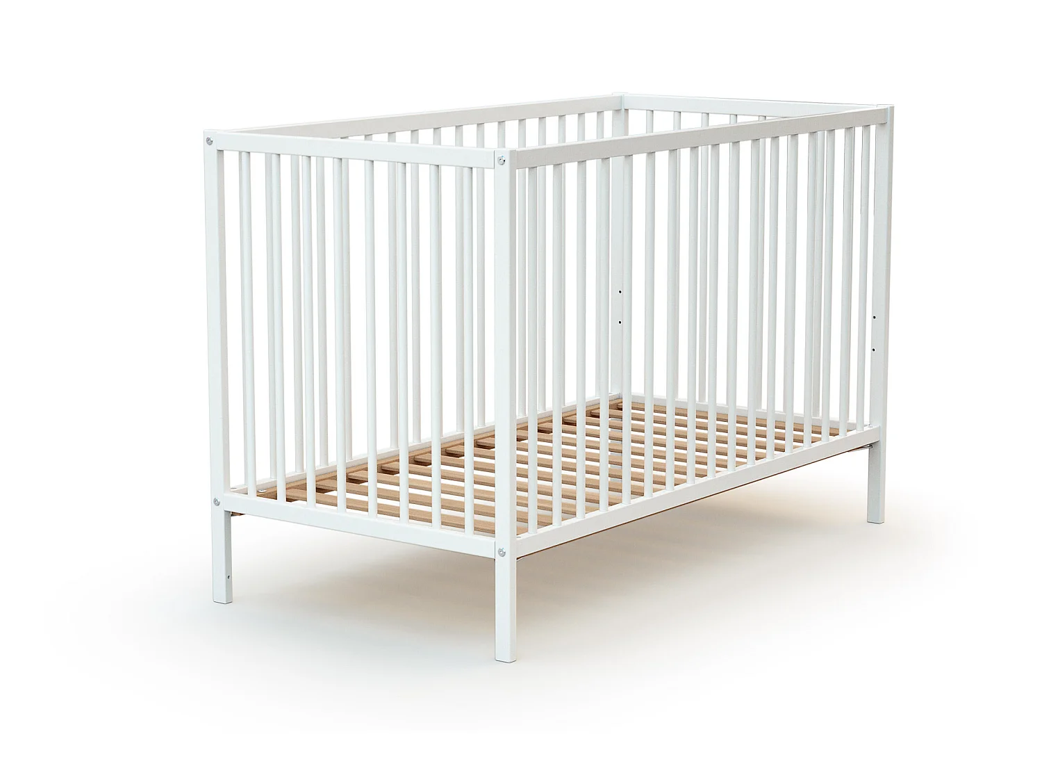Cama de bebe de madeira Branco 60 x 120 cm ONE