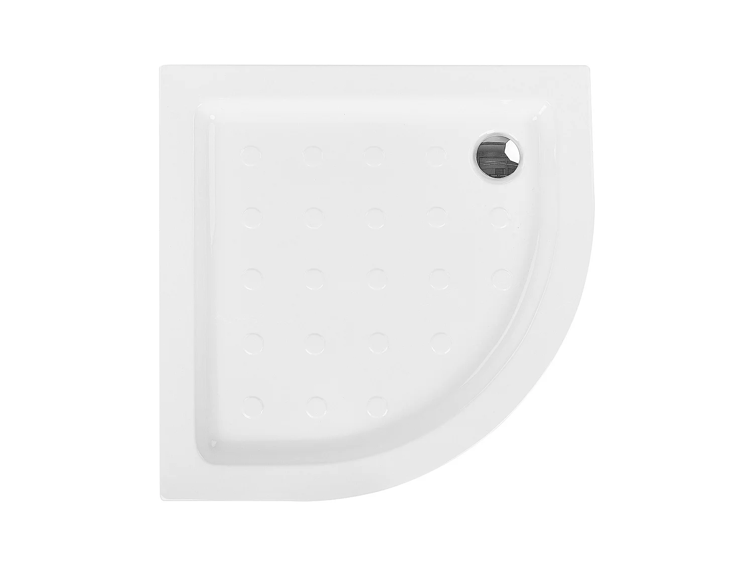 Bac de douche SIUNA 80 x 80 x 7 cm Blanc