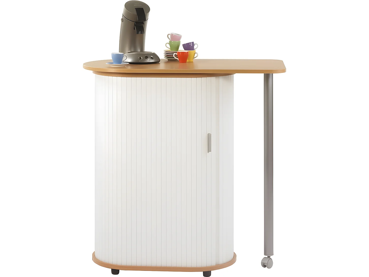 Meuble Mange-Debout Hêtre Blanc