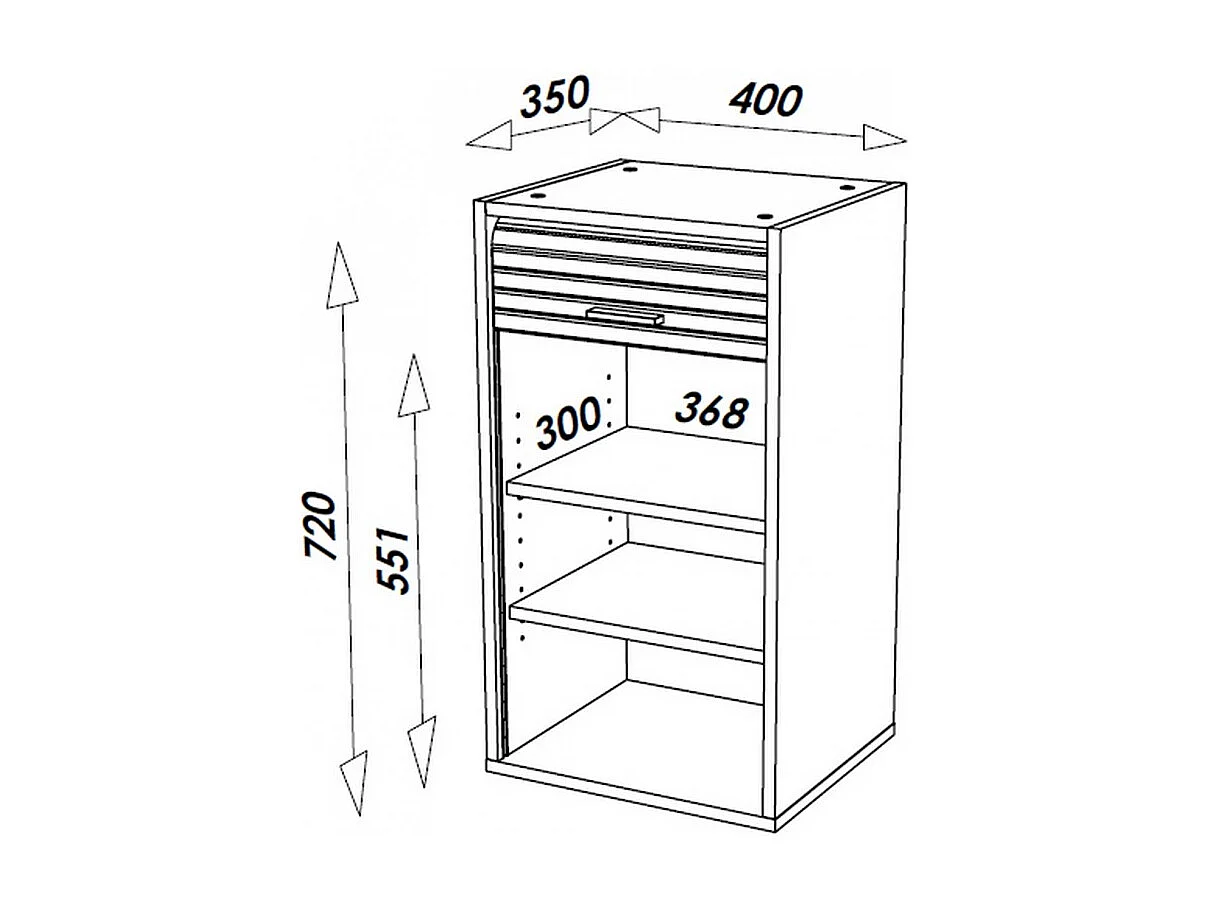 Meuble de Cuisine Chêne L 40 cm H 72 cm
