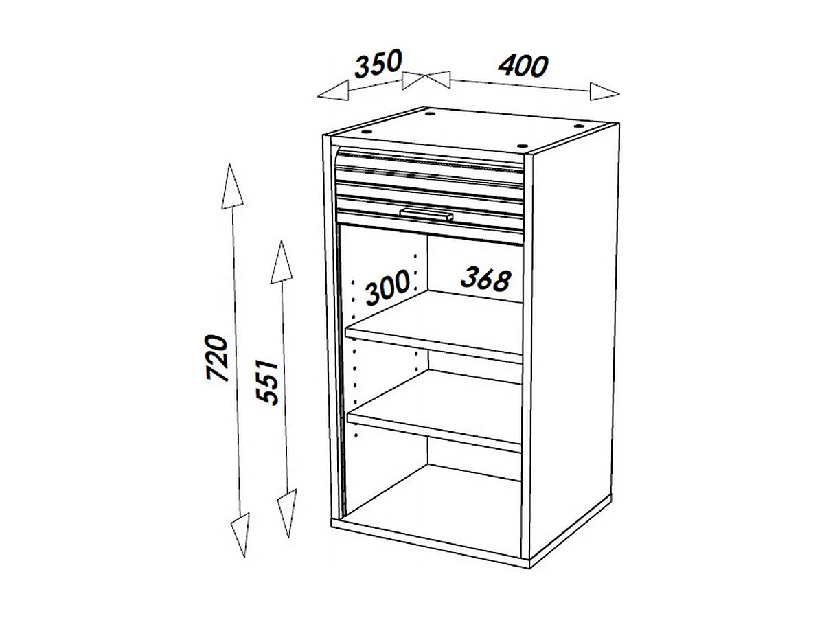 Meuble Cuisine Blanc 40x72 Face Imprimée - Coloris Rideau: Hexagones Gris 521