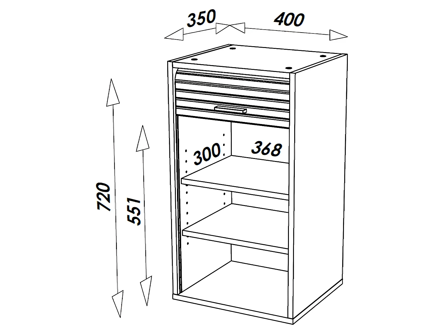 Meuble Cuisine Chêne 40x72 Face Imprimée - Coloris Rideau: Vagues Grises 810