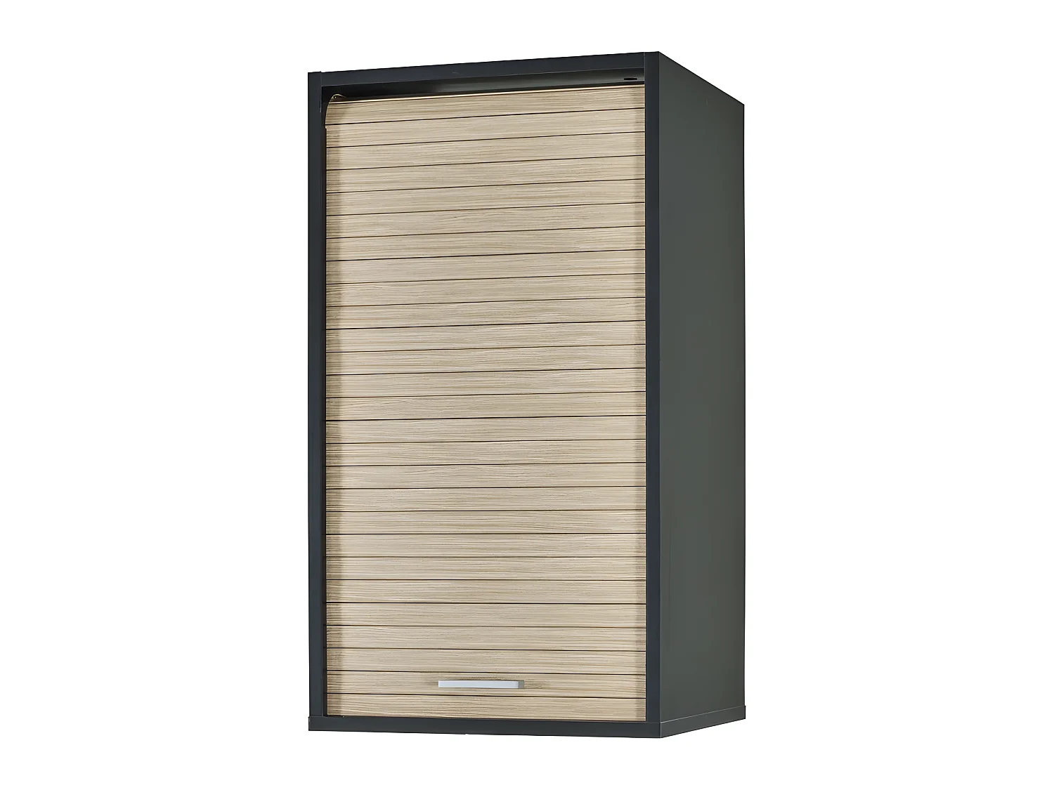 Meuble Cuisine Noir Bicolore 40 cm H 72 cm - Coloris: Chêne Naturel