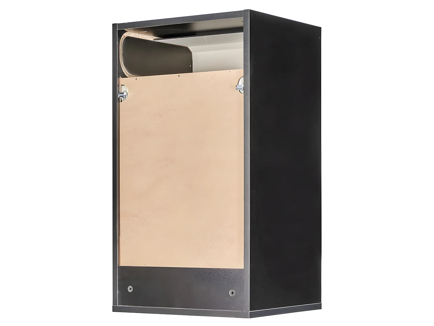 Meuble Cuisine Noir Bicolore 40 cm H 72 cm - Coloris: Chêne Naturel