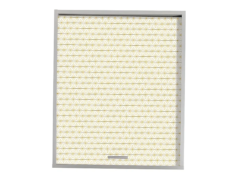 Meuble Cuisine Alu 60x72 Face Imprimée - Coloris Rideau: Ciel étoilé jaune 520