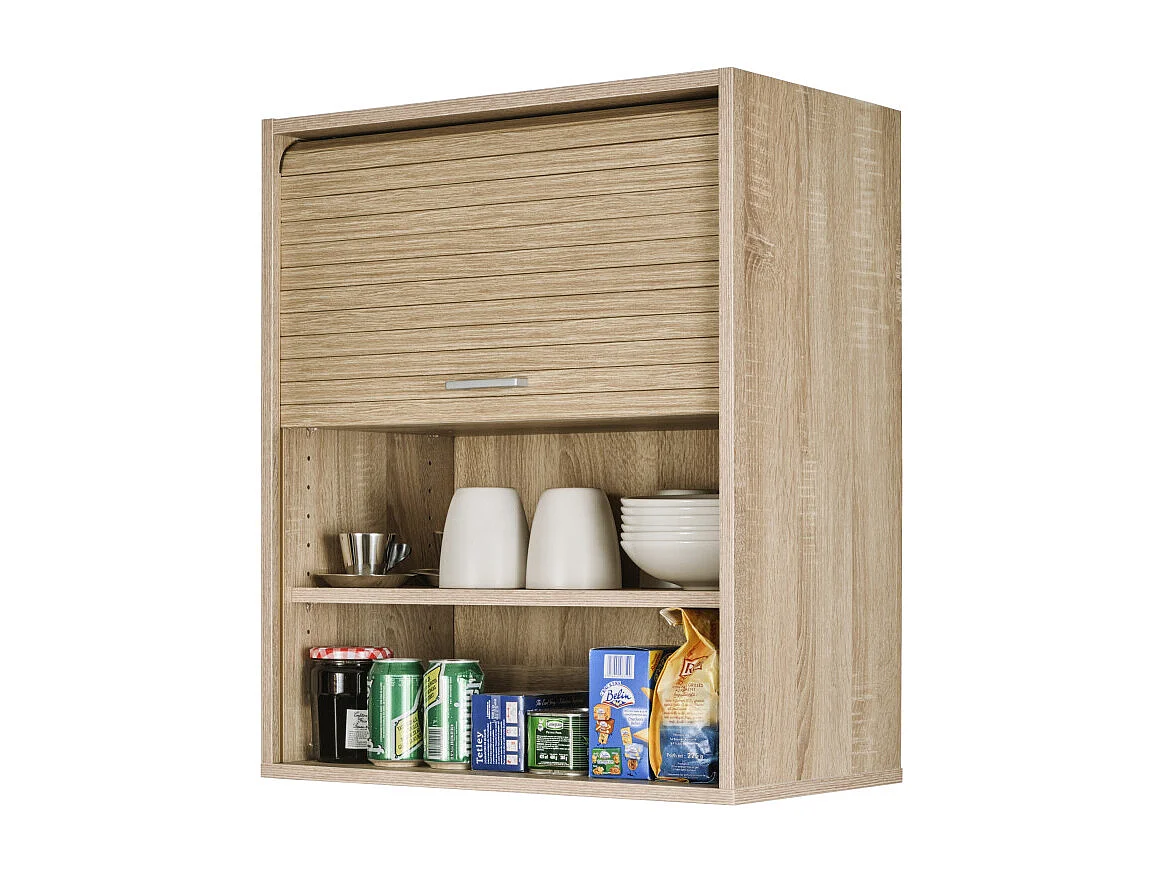 Meuble de Cuisine Chêne 2 Etagères L 60 H 72 P 35 cm