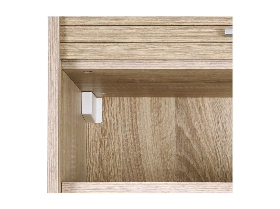 Meuble de Cuisine Chêne 2 Etagères L 60 H 72 P 35 cm