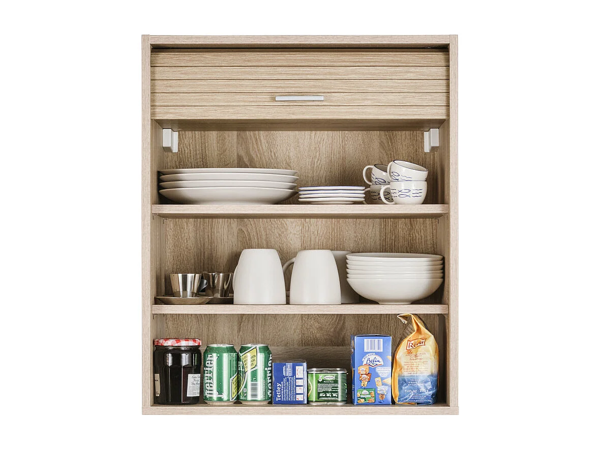 Meuble de Cuisine Chêne 2 Etagères L 60 H 72 P 35 cm