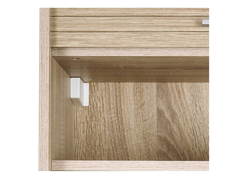 Meuble de Cuisine Chêne 2 Etagères L 60 H 72 P 35 cm