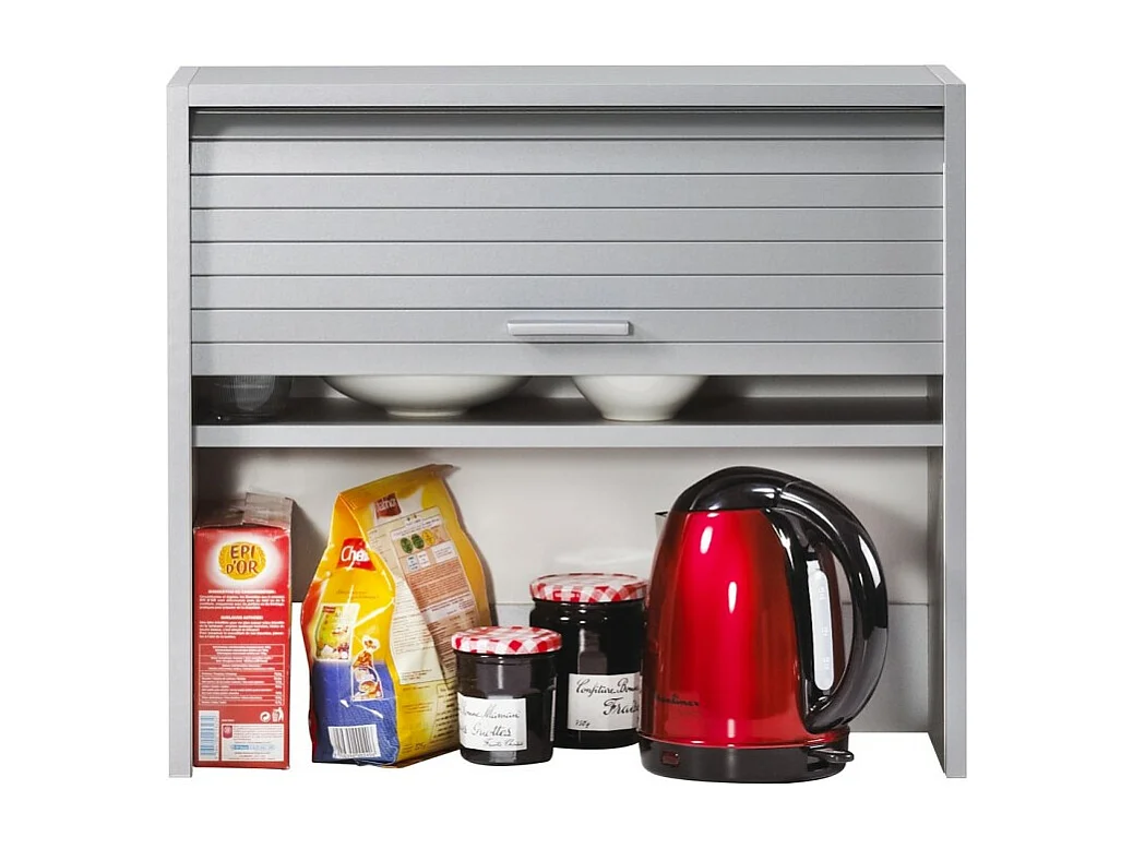 Meuble Cuisine Alu 1 Rideau 1 Etagère Largeur 60 H 53.6 P 25 cm