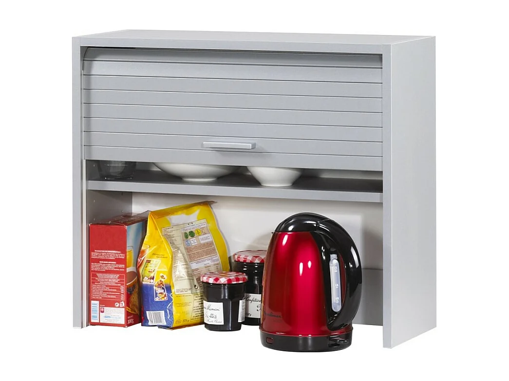 Meuble Cuisine Alu 1 Rideau 1 Etagère Largeur 60 H 53.6 P 25 cm