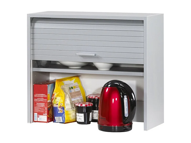 Meuble Cuisine Alu 1 Rideau 1 Etagère Largeur 60 H 53.6 P 25 cm