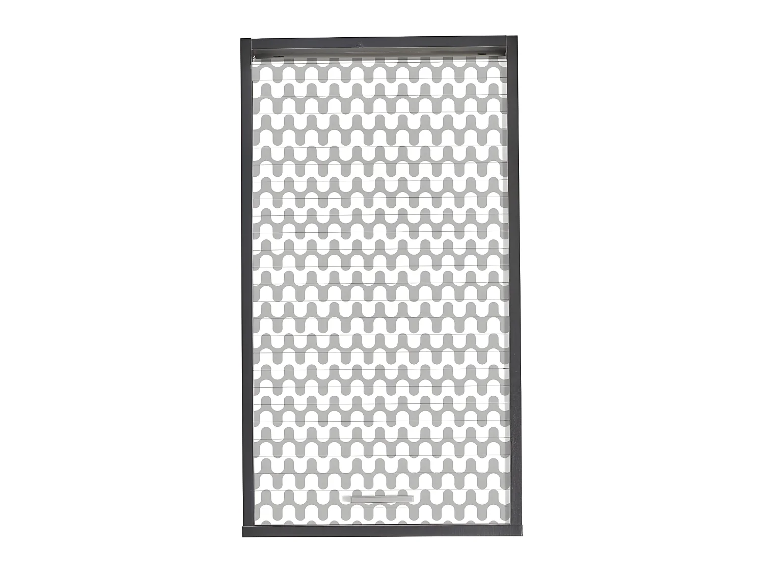 Meuble Cuisine Noir 40x72 Face Imprimée - Coloris Rideau: Vagues Grises 810