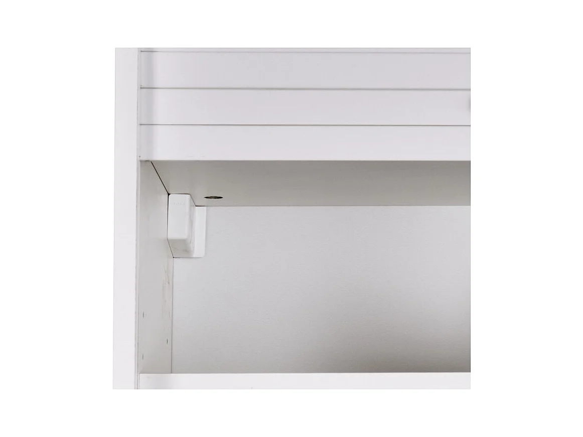 Meuble de Cuisine Haut Blanc 2 Etagères L 60 cm H 72 cm P 35 cm