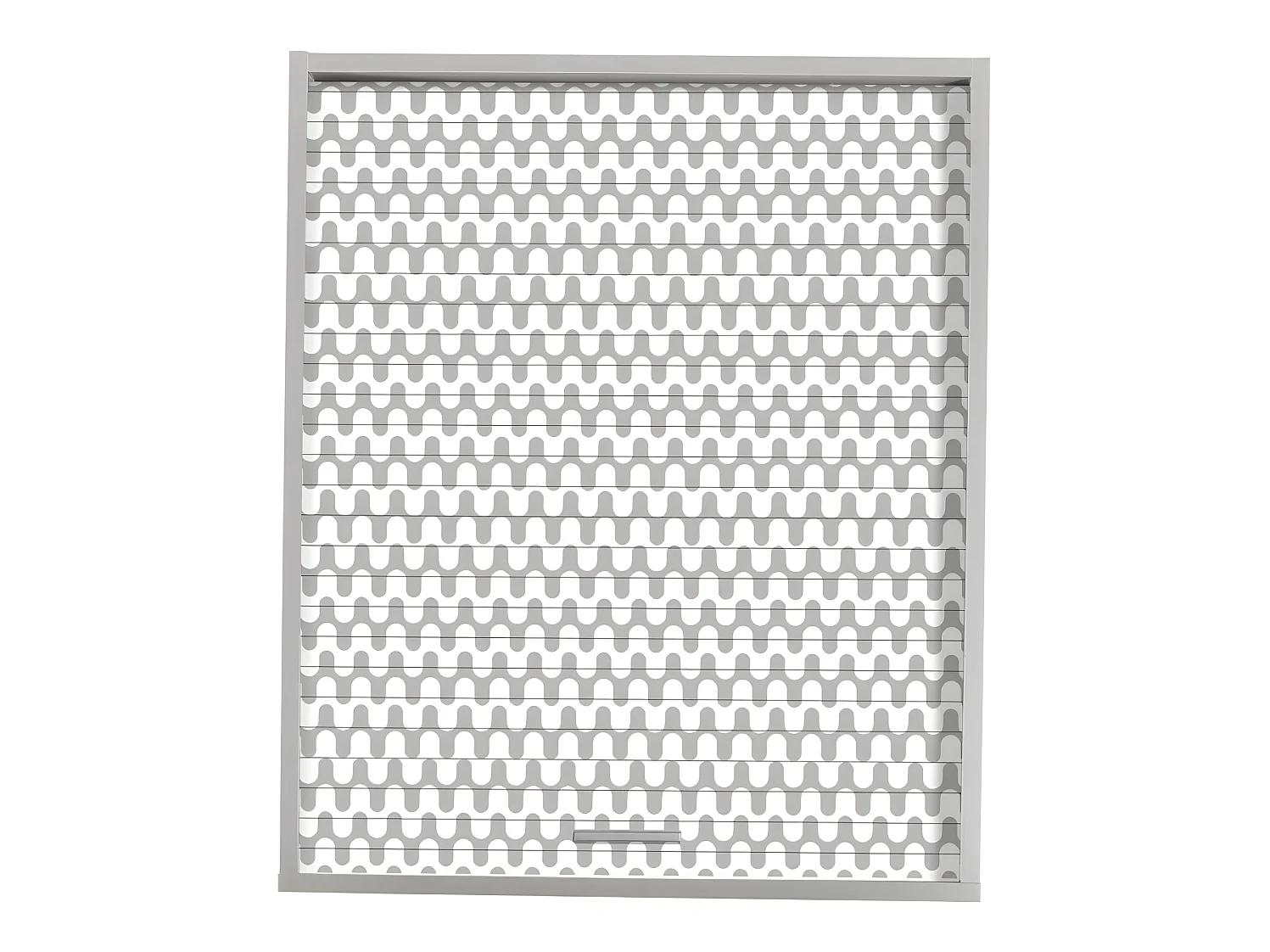 Meuble Cuisine Alu 60x72 Face Imprimée - Coloris Rideau: Vagues Grises 810