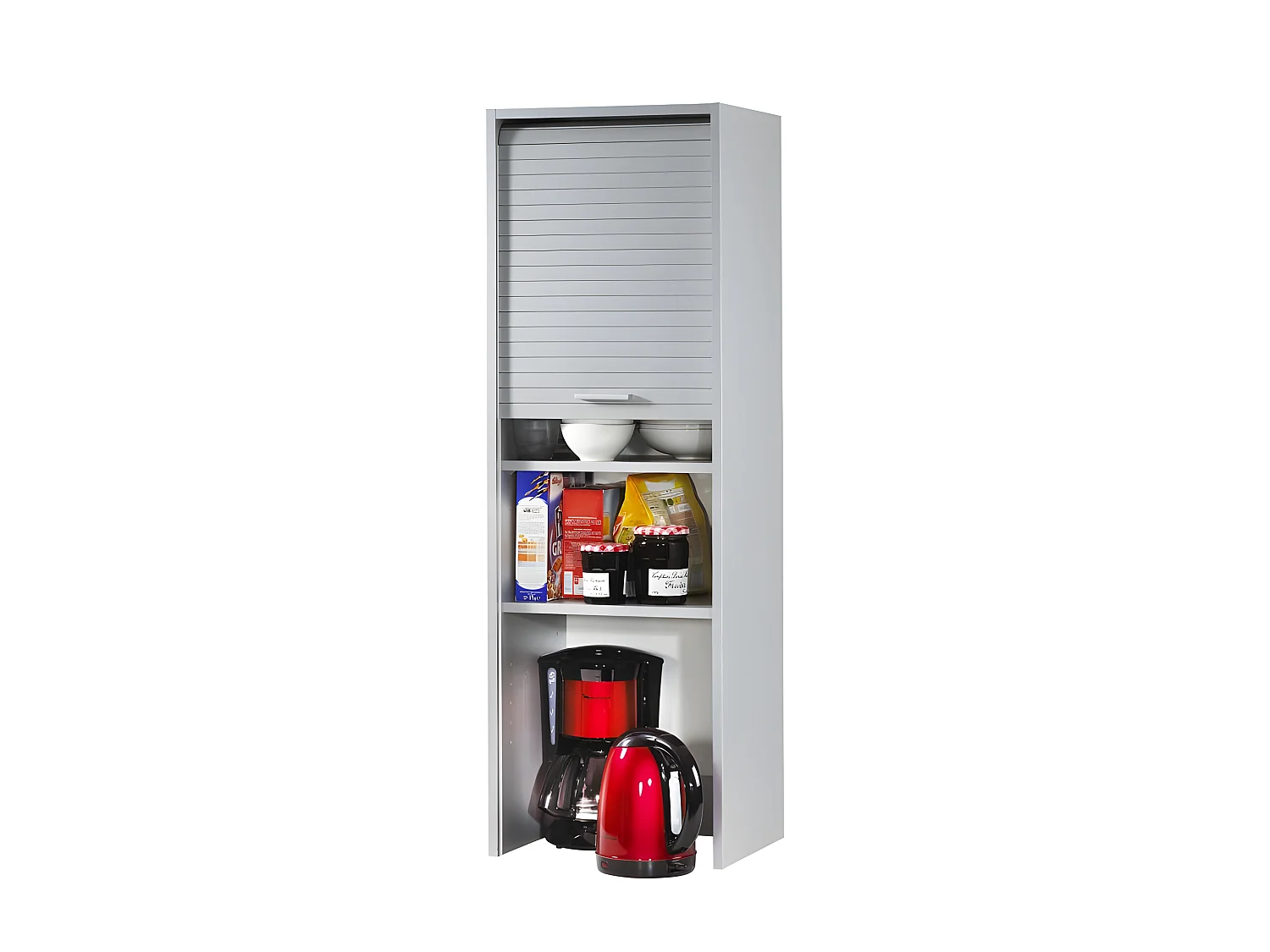 Meuble de Cuisine Alu 1 Rideau 4 Niches L 40 H 123.6 P 35 cm