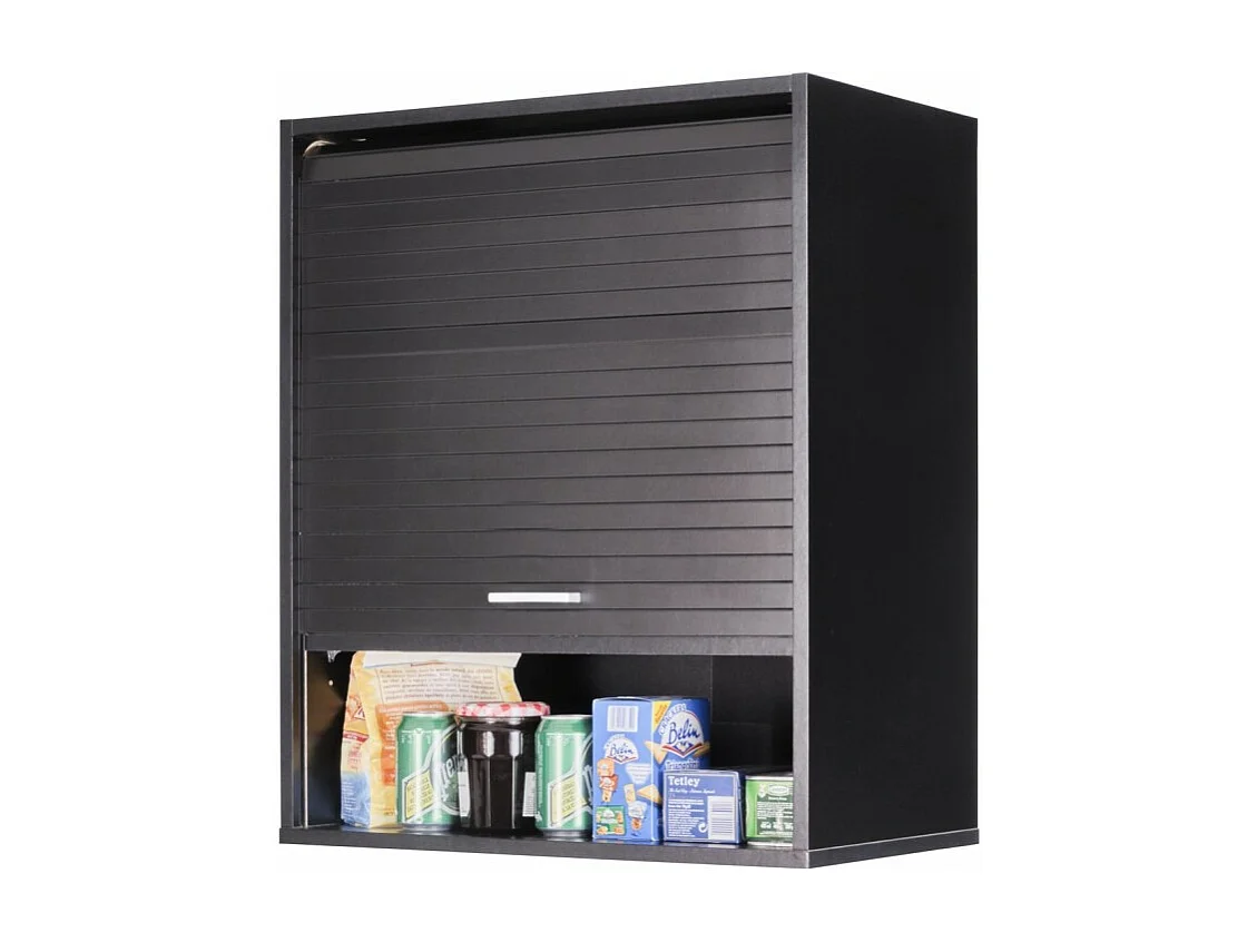 Meuble de Cuisine Noir 2 Etagères L 60 cm H 72 cm P 35 cm