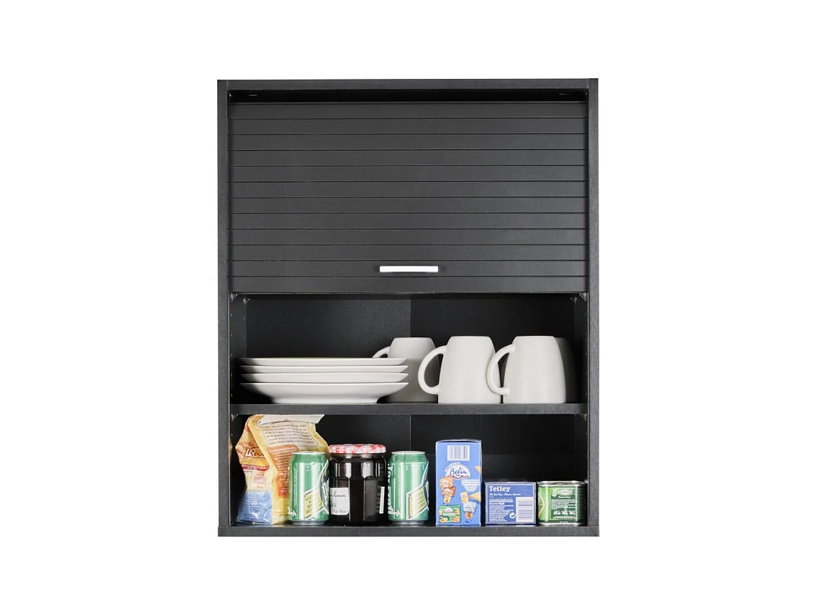 Meuble de Cuisine Noir 2 Etagères L 60 cm H 72 cm P 35 cm