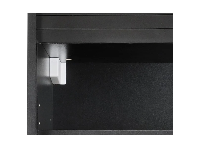 Meuble de Cuisine Noir 2 Etagères L 60 cm H 72 cm P 35 cm