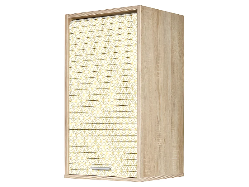 Meuble Cuisine Chêne 40x72 Face Imprimée - Coloris Rideau: Ciel étoilé jaune 520