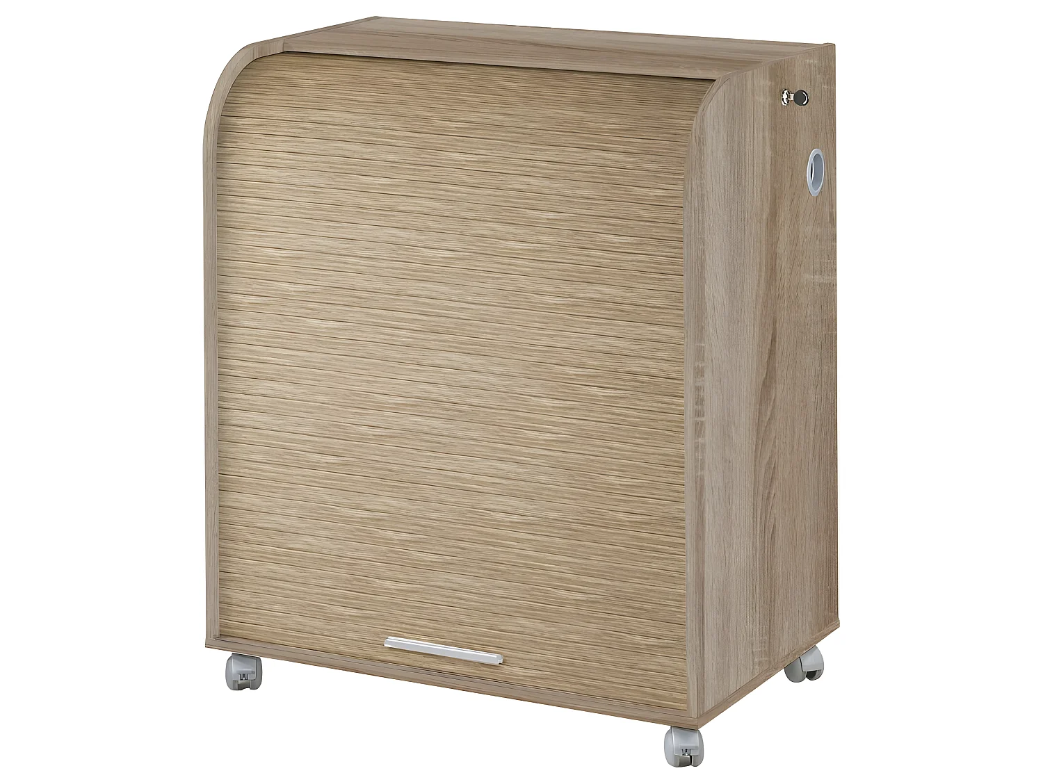 Bureau Informatique Chêne 1 Rideau - Coloris: Chêne Naturel