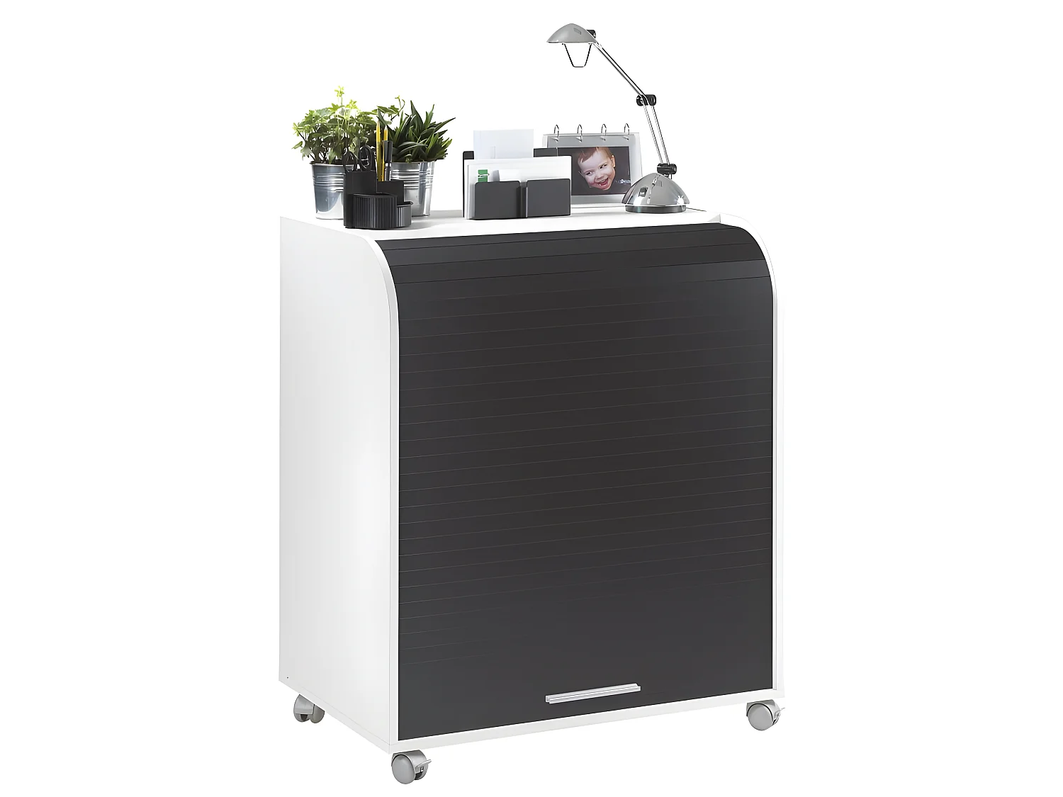 Bureau Informatique Blanc et Noir